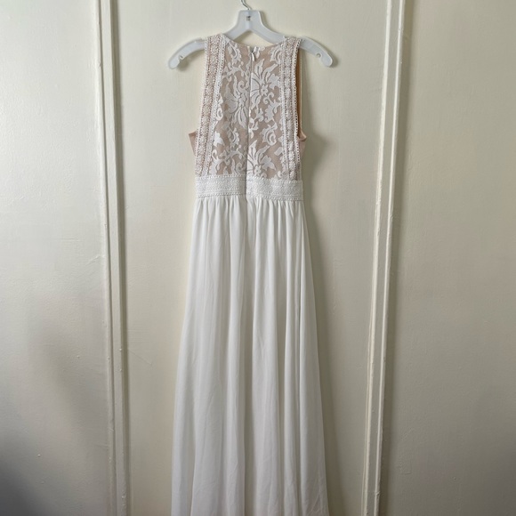 Lulus White Bridal Lace Maxi Dress - Picture 3 of 4